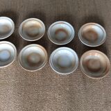 Series of 8 stoneware plates