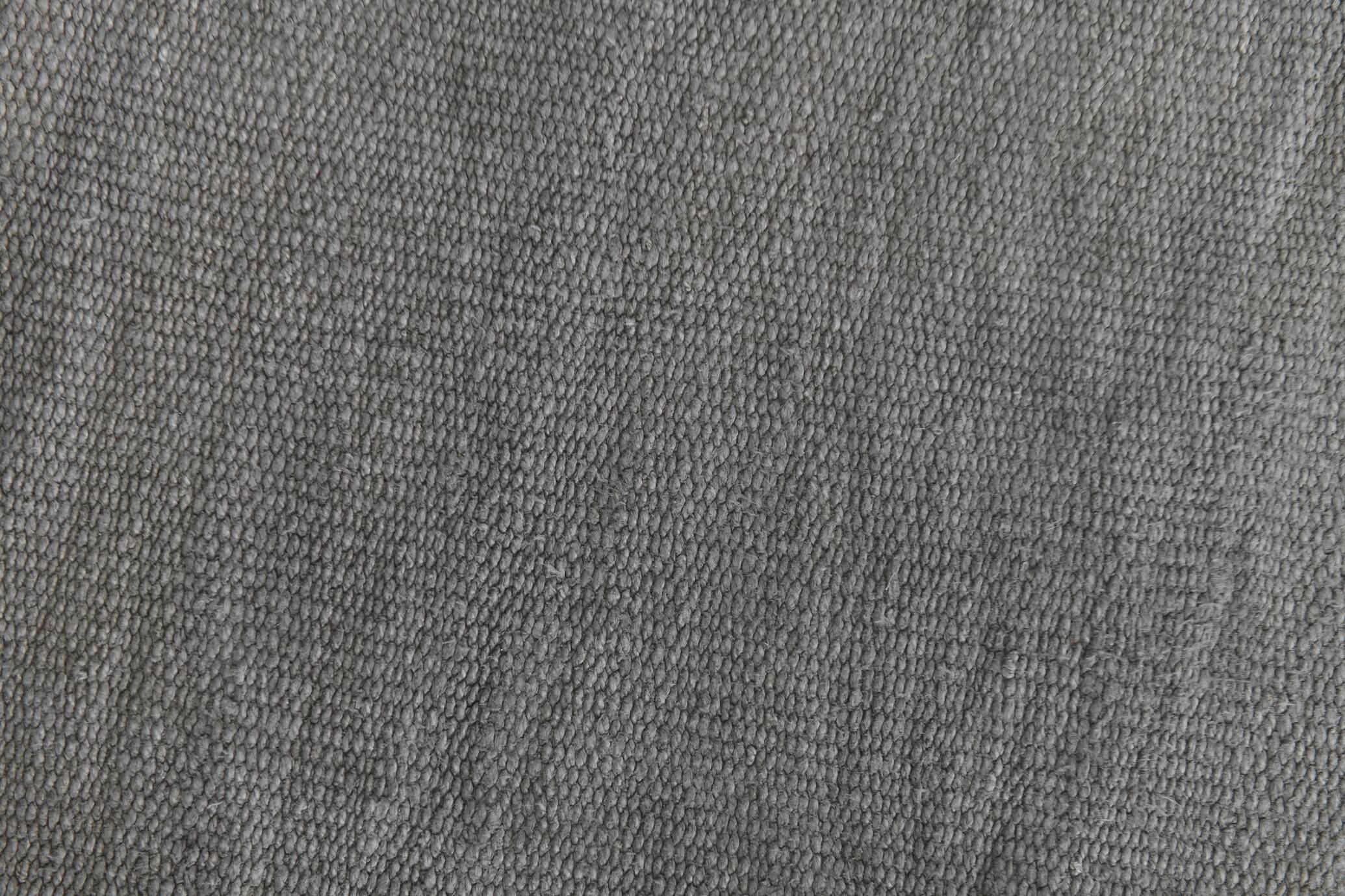 Light Gray Handmade Vintage Kilim Runner Rug, 62x192 Cm