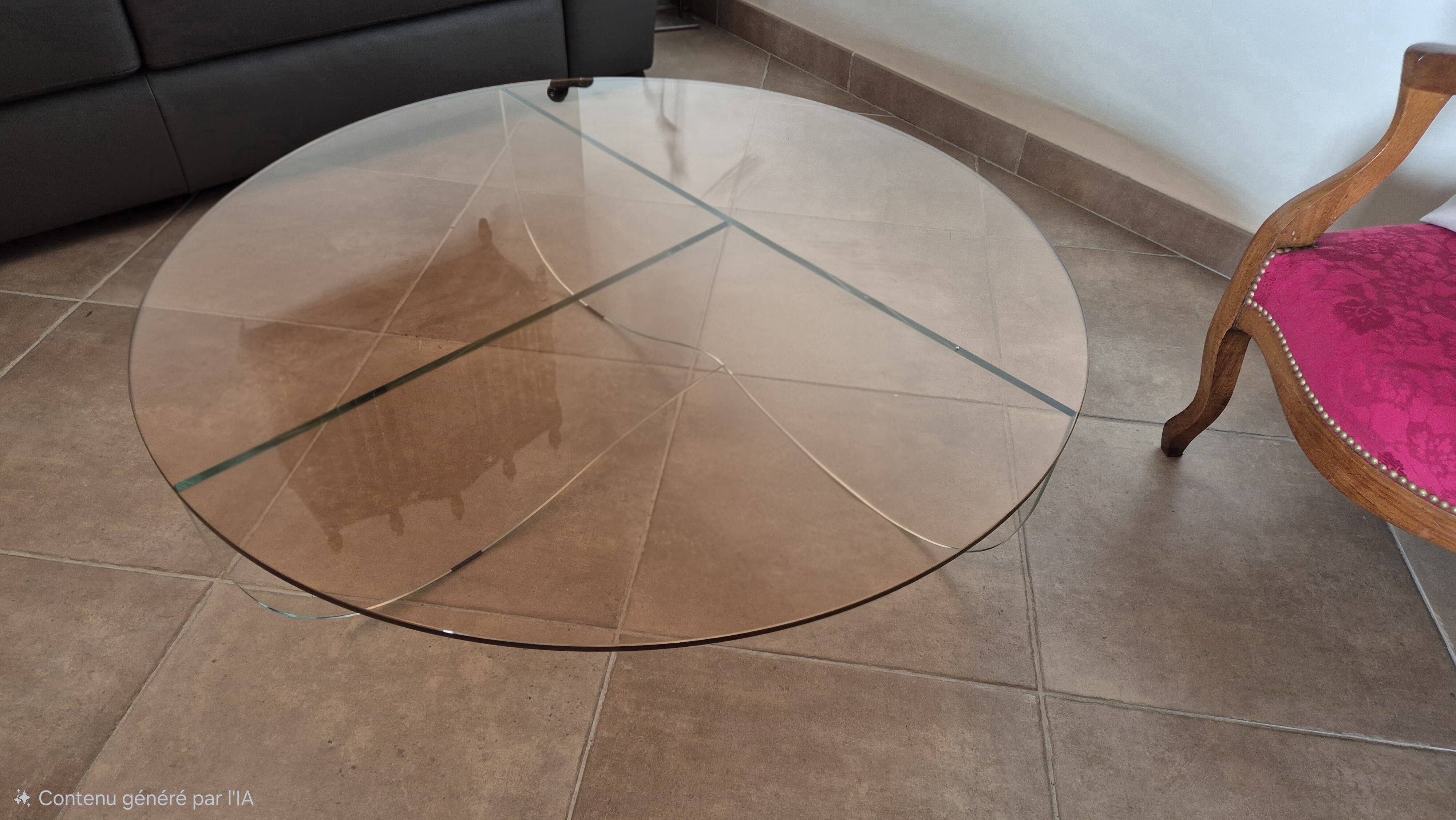Smoked glass coffee table