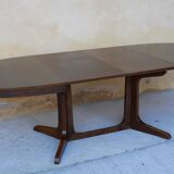 Oval dining table extendable by Baumann