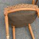 Set of 6 solid wood and velvet chairs in Louis XVI style.