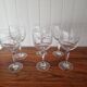 6 antique bohemia crystal glasses