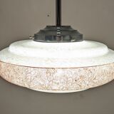 Art Deco XL pendant lamp in Clichy glass circa 1920