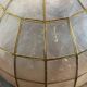 Mother-of-pearl and brass pendant light, 1970s