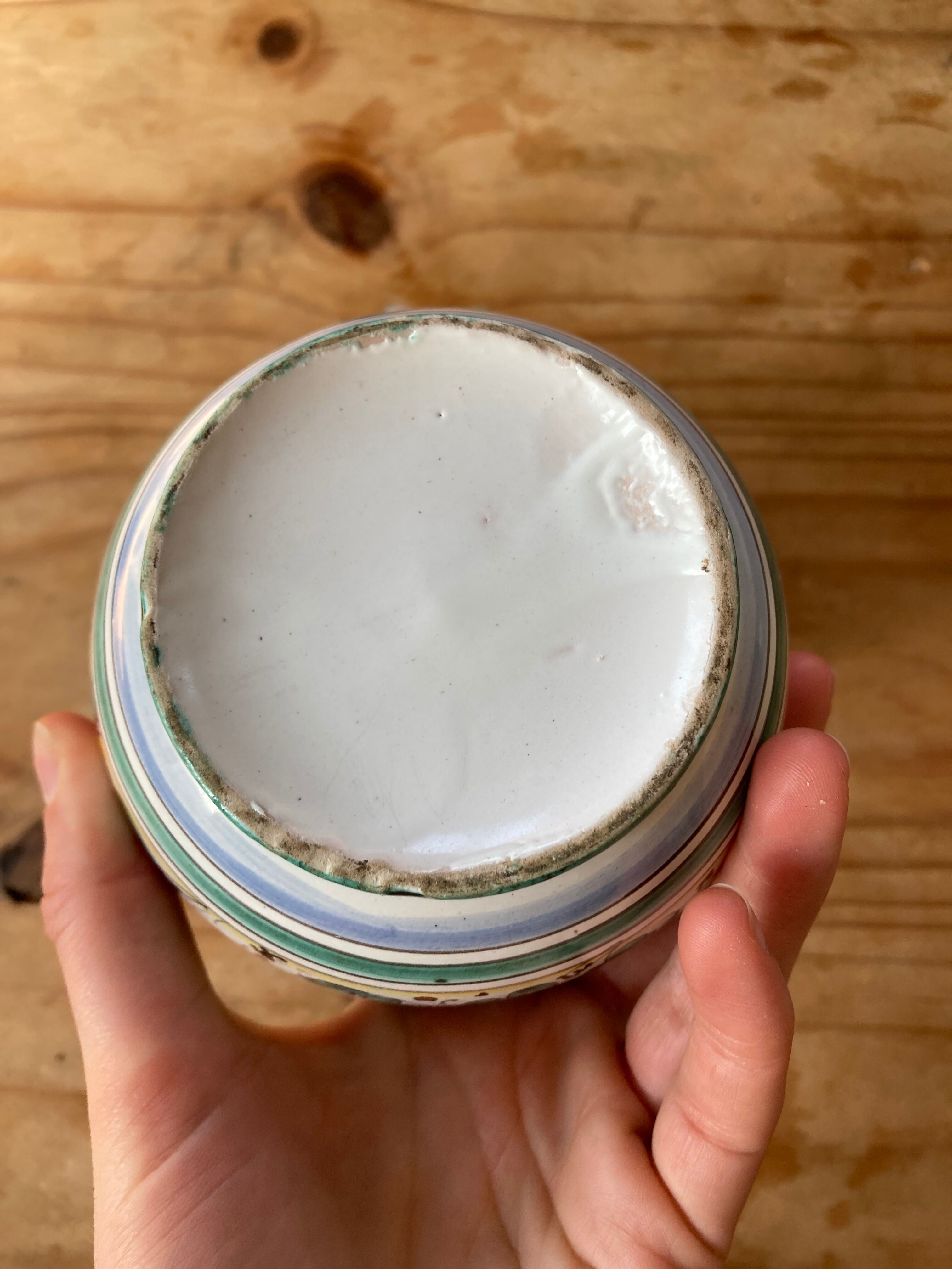 Italian ceramic pitcher