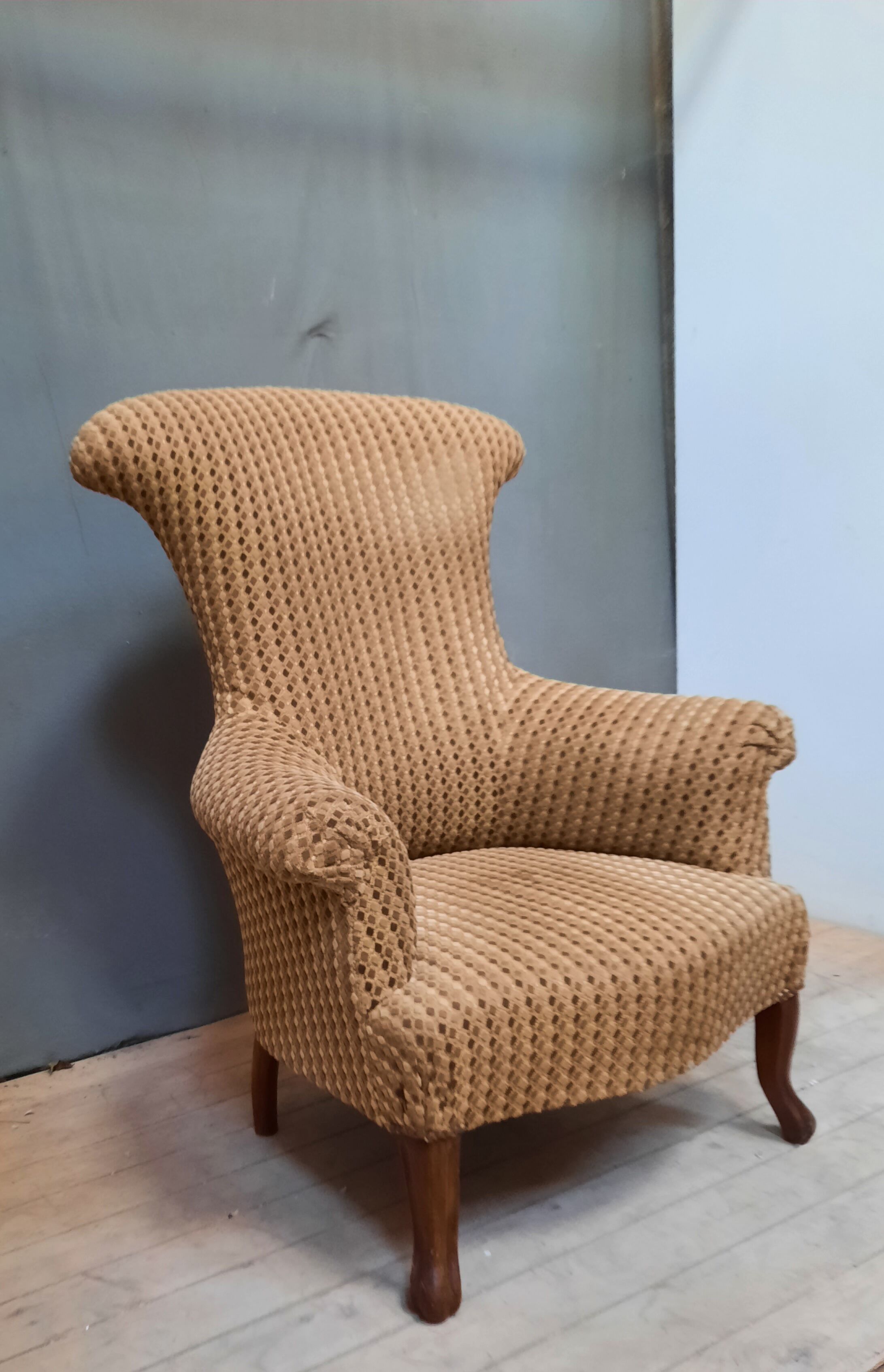 Fauteiuil toad upholstered Napoleon III