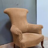 Fauteiuil toad upholstered Napoleon III