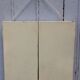 White metal triptych mirror 28x30cm