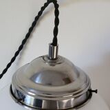 Opaline ball hanging lamp