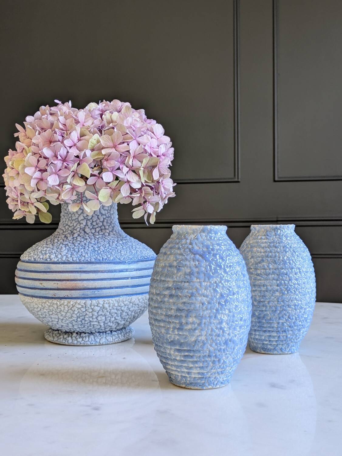 Art Deco vase trio ODYV