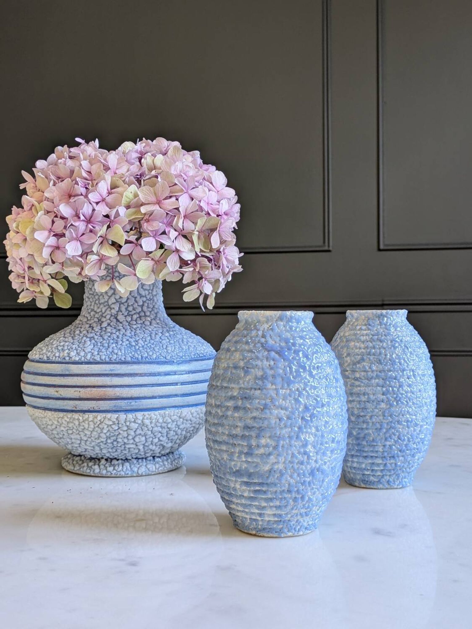 Trio de vases Art Déco ODYV