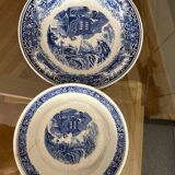 Salad bowl and hollow dish Earthenware OLD ENGLAND