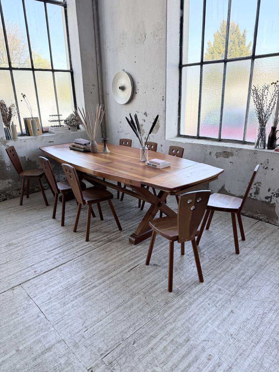 Mountain furniture set with table and 8 chairs Malmvall.
