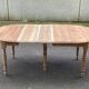 Table ronde extensible Louis Philippe XIXème à volet pliable 6 pieds 200cm