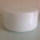 Round ceiling lamp in white opaline / vintage 60s-70s