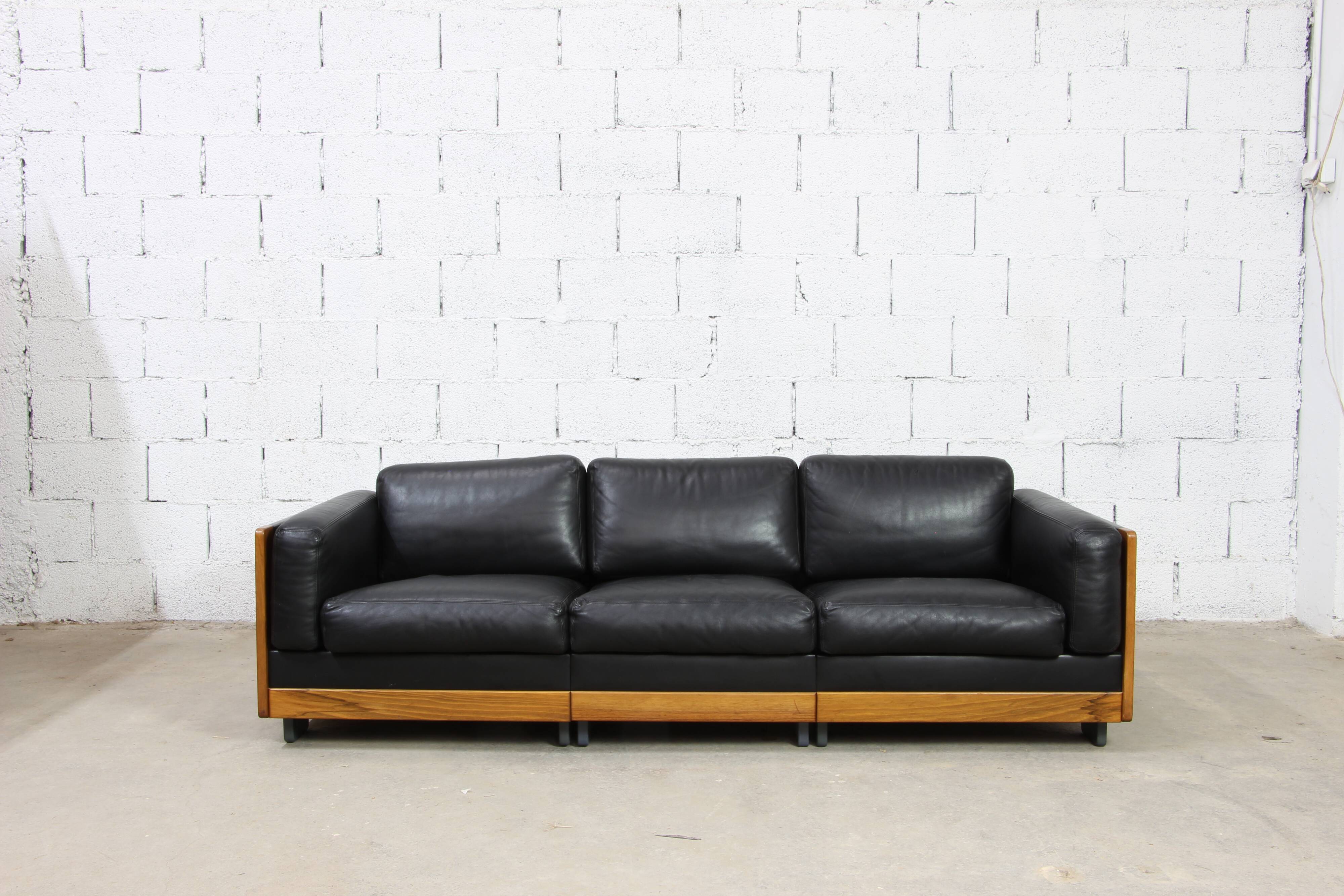 Leather sofa Afra & Tobia Scarpa Cassina