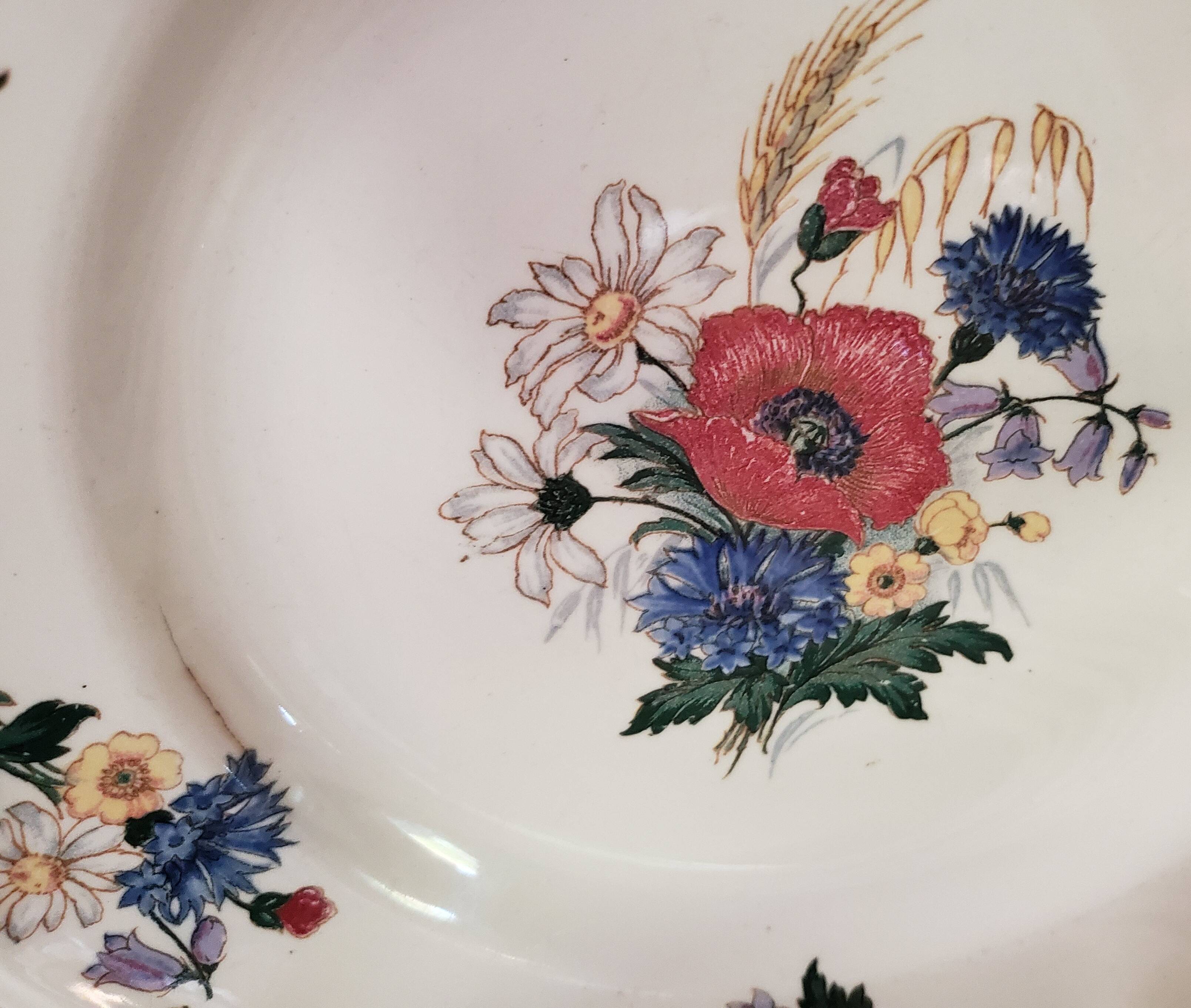 Sarreguemines Flat Plates: Summer