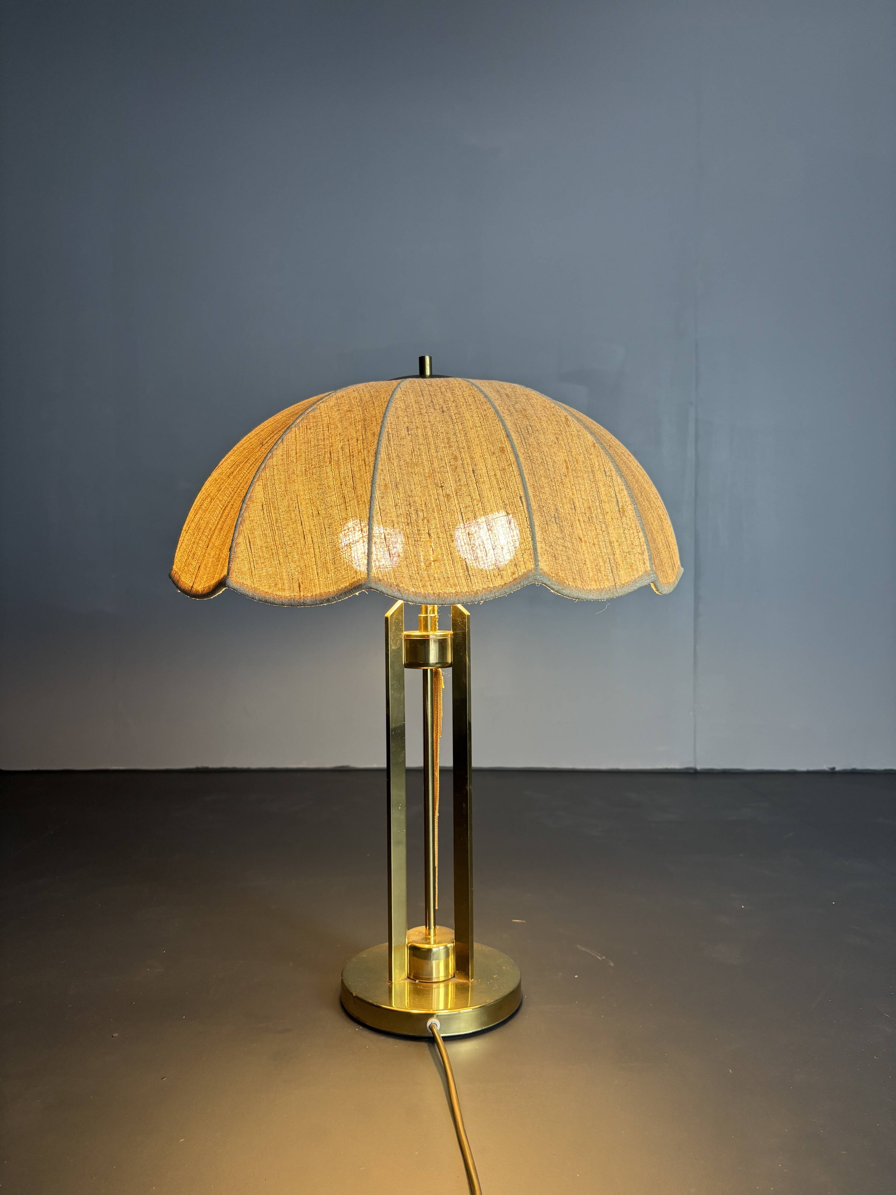 Lampe de table champignon en laiton du milieu du siècle, Autriche, années 1960-1970
