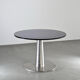 Table à manger en verre soufflé et acier par Perrin & Perrin, vers 1990.