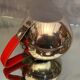Silver metal teapot WMF vintage design 1960