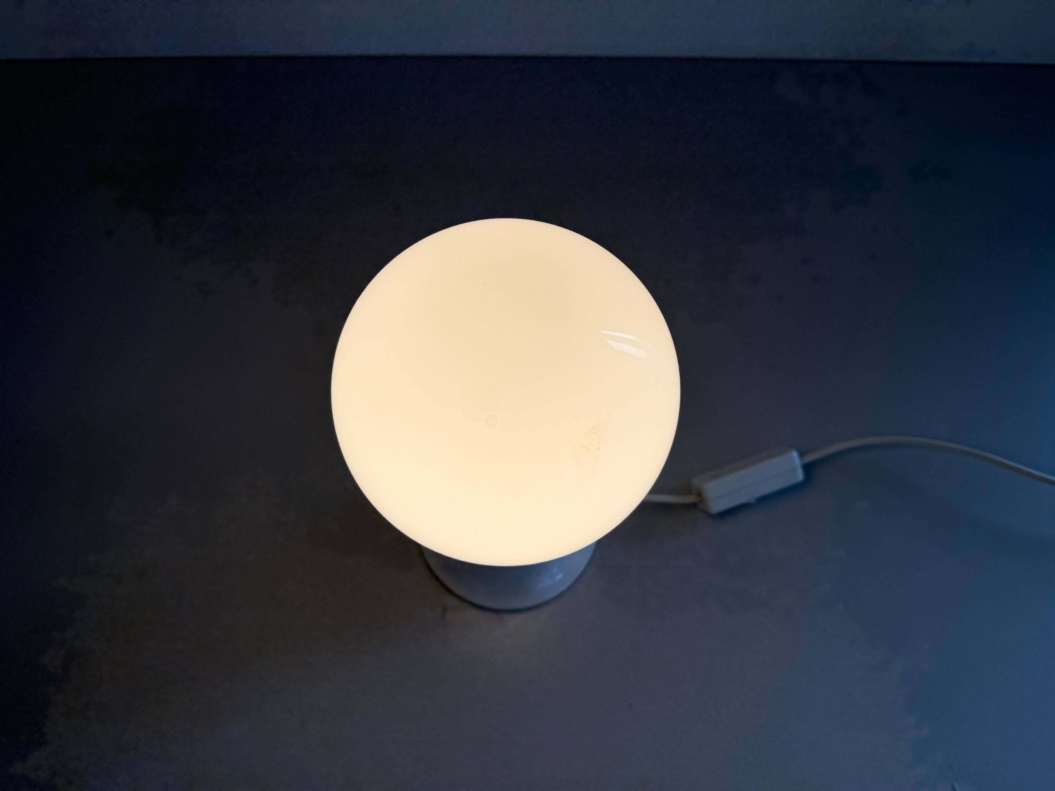 Unique table lamp in glass and plexiglass, 1960s, Germany