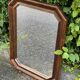Vintage octagonal mirror in solid wood