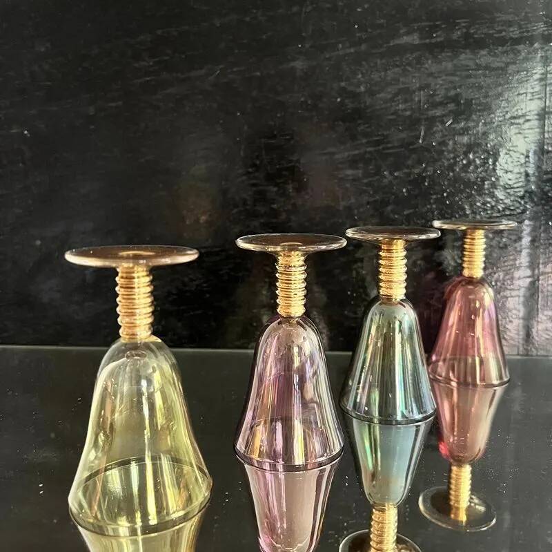 Crystal liqueur glasses