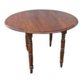 Table ronde rabattable