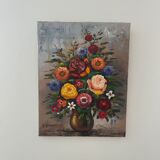 Tableau bouquet de fleurs Y Gonec