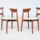 Harry Ostergaard set of eight dining chairs teak Randers 1960