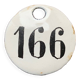 Vintage Enamel Train Seat Numbers from Europe Lucky Number House Number Room