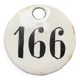 Vintage Enamel Train Seat Numbers from Europe Lucky Number House Number Room