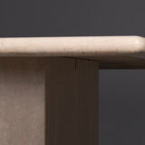 Travertine dining table square