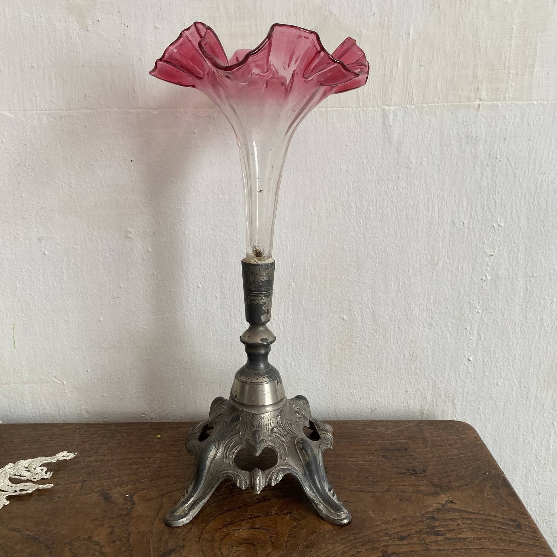 Cornet vase, antique tulip vase.