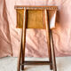 Tabouret de en Cuir et Bois Style Curule