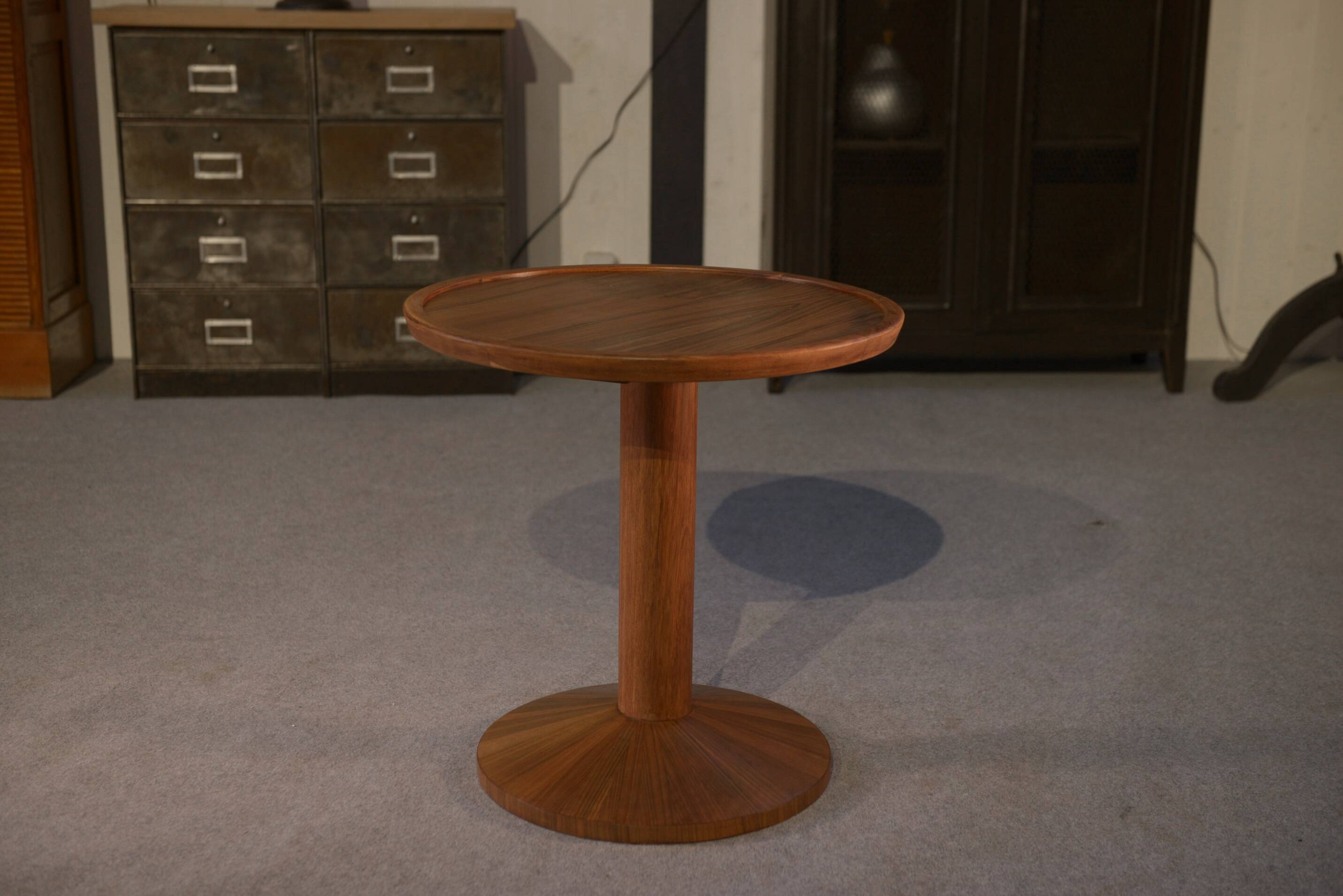 Scandinavian teak pedestal table, 1970s
