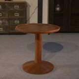 Scandinavian teak pedestal table, 1970s