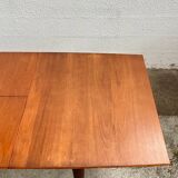 Scandinavian teak table with extension