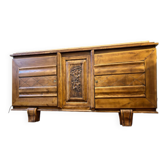 Enfilade, buffet, bois et marbre