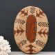 Braided ethnic oval basket