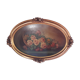 Painting old oil painting pattern Roses frame gilded wood