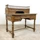 Antique carved oak breton desk France 19th century
