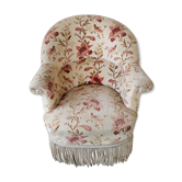 Velvet toad armchair