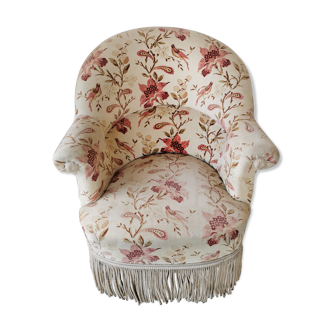 Fauteuil crapaud en velours