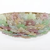Attribué à Barovier & Toso, plafonnier en verre de Murano de style moderne du milieu du siècle