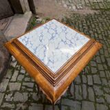 Wooden and ceramic sellette, 1920