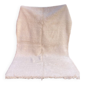 Tapis berbere écru blanc tissé main, 3M x 2M