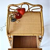 Rattan bedside