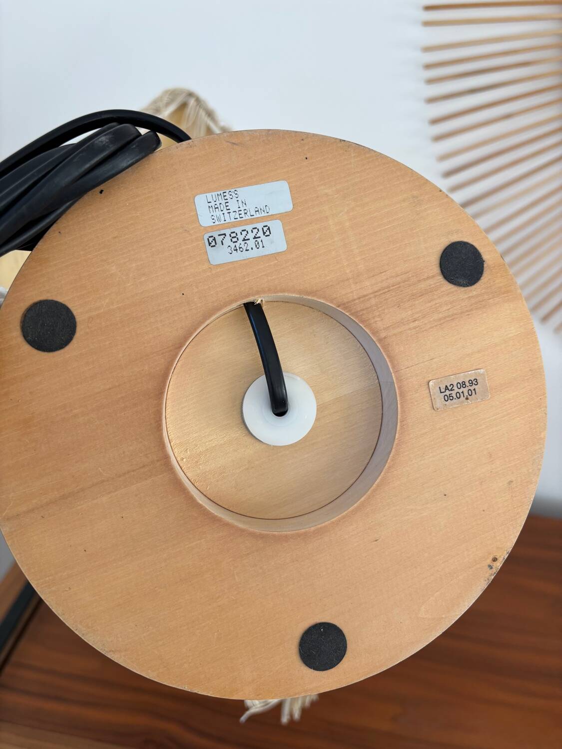 Vintage fringed lamp