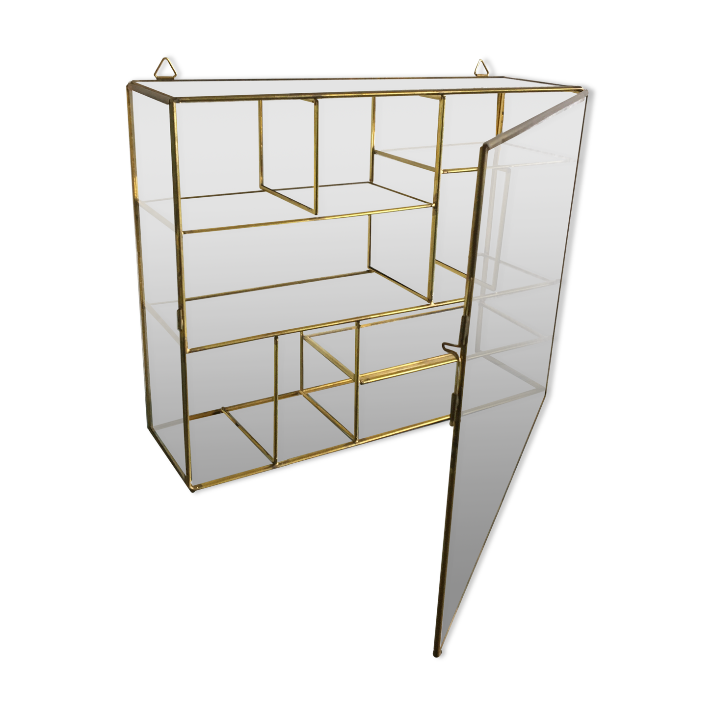 Vitrine laiton doré